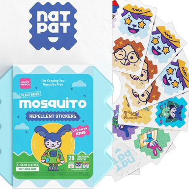 NATPAT KIDS BUZZPATCH MOSQUITO REPELLENT STICKERS 28 PACK