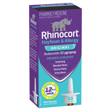 RHINOCORT HAYFEVER PUMP SPRAY 32MCG 60 DOSE