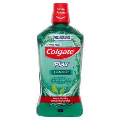 COLGATE MOUTHWASH PLAX ALCOHOL FREE FRESHMINT 1 LITRE