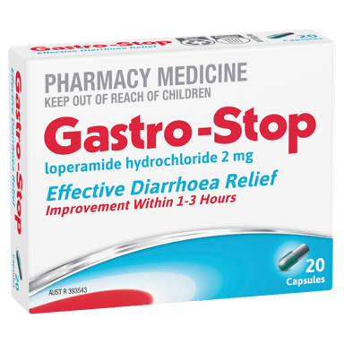 GASTRO-STOP DIARRHOEA RELIEF 2MG 20 CAPSULES