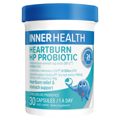 INNER HEALTH HEARTBURN HP 30 CAPSULES