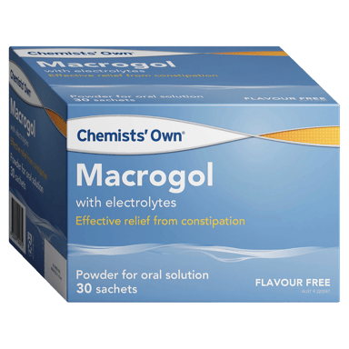 CHEMISTS OWN CONSTIPATION RELIEF WITH ELECTROLYTES 13.125G 30 SACHETS