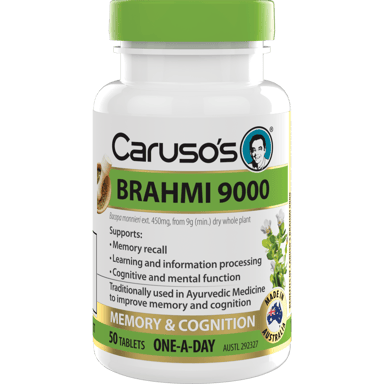 CARUSOS BRAHMI 9000 50 TABLETS