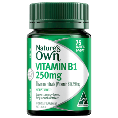 NATURES OWN VITAMIN B1 250MG 75 TABLETS