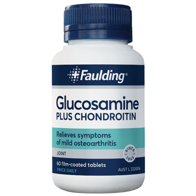 FAULDING GLUCOSAMINE PLUS CHONDROITIN 60 TABLETS