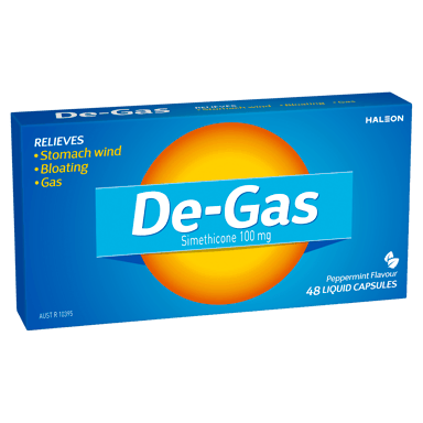 DE-GAS PEPPERMINT 48 CAPSULES