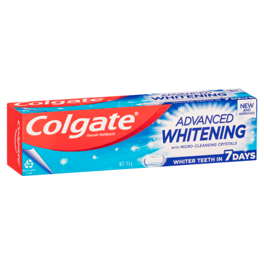 COLGATE TOOTHPASTE ADVANCED WHITENING CLEANSING CRYSTALS 115G
