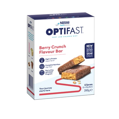 OPTIFAST VLCD BAR BERRY 65G 6 PACK