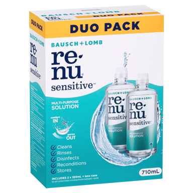 RENU SENSITIVE DUO SOLUTION 355ML 2 PACK