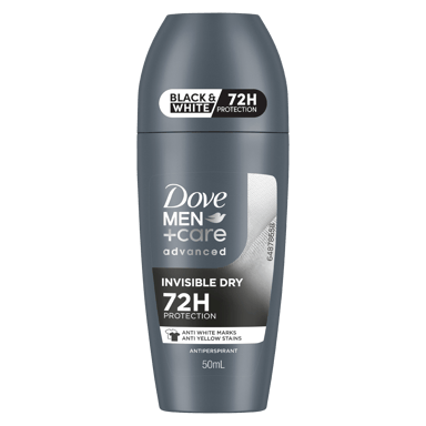 DOVE MEN ANTIPERSPIRANT ADVANCED INVISIBLE DRY ROLL ON 50ML