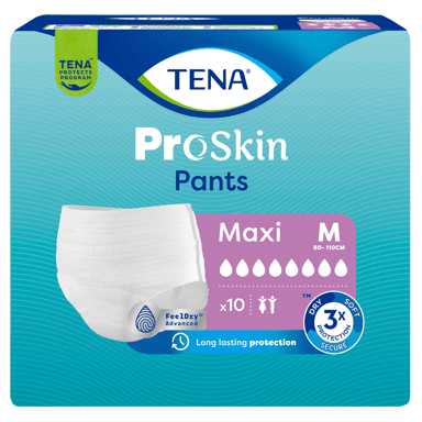 TENA PROSKIN PANTS MAXI 8D MEDIUM 10 PACK