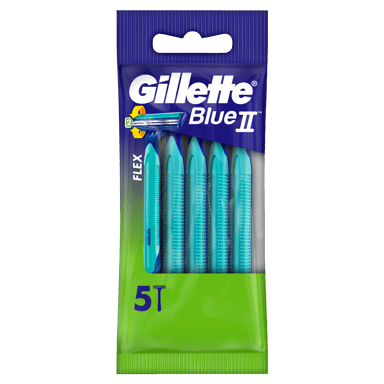 GILLETTE BLUE II PLUS DISPOSABLE RAZOR 5 PACK
