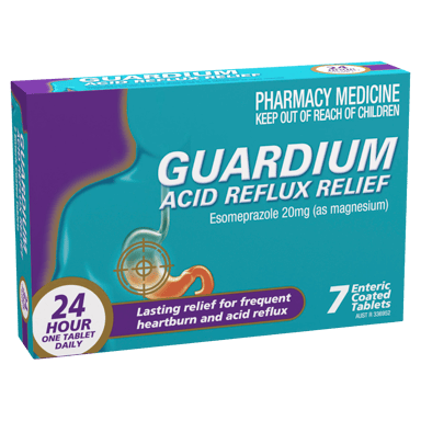 GUARDIUM ACID REFLUX RELIEF 7 TABLETS