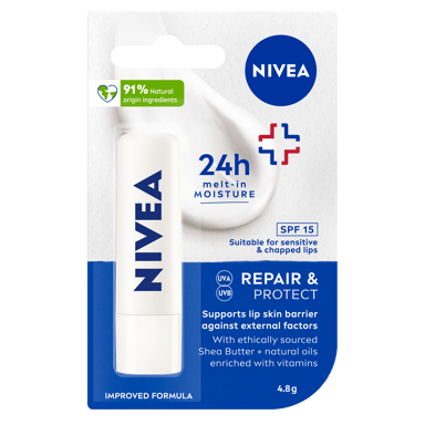 NIVEA LIP BALM STICK REPAIR & PROTECT SPF15+ 4.8G
