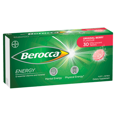 BEROCCA EFFERVESCENT ORIGINAL BERRY 30 TABLETS