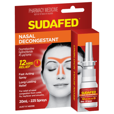 SUDAFED NASAL SPRAY PUMP 20ML