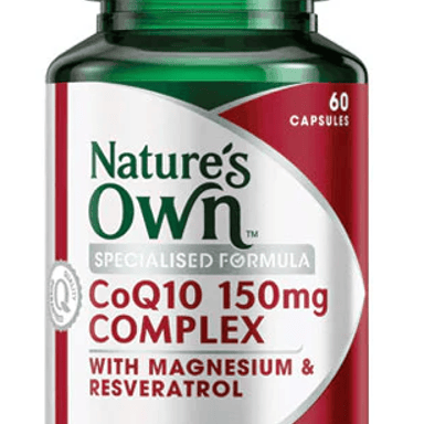 NATURES OWN COQ10 COMPLEX 150MG 60 CAPSULES