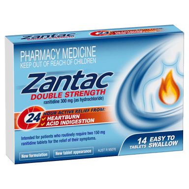 ZANTAC DOUBLE STRENGTH 300MG 14 TABLETS