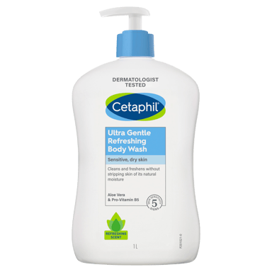 CETAPHIL ULTRA GENTLE REFRESHING BODY WASH 1 LITRE
