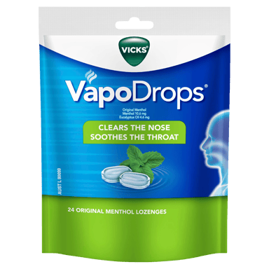 VICKS VAPODROPS ORIGINAL MENTHOL 24 PACK