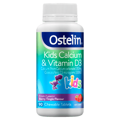 OSTELIN KIDS CALCIUM & VITAMIN D3 CHEWABLE 90 TABLETS