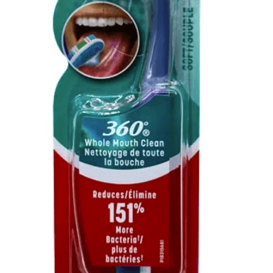 COLGATE TOOTHBRUSH 360° WHOLE MOUTH CLEAN SOFT 1 PACK