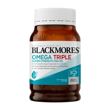 BLACKMORES OMEGA TRIPLE SUPER STRENGTH FISH OIL 150 CAPSULES