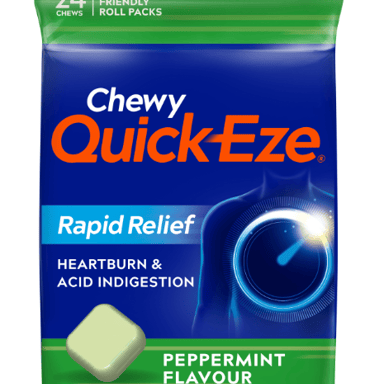 QUICK-EZE CHEWY PEPPERMINT MULTIPACK 24 TABLETS