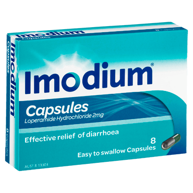IMODIUM DIARRHOEA RELIEF 8 CAPSULES