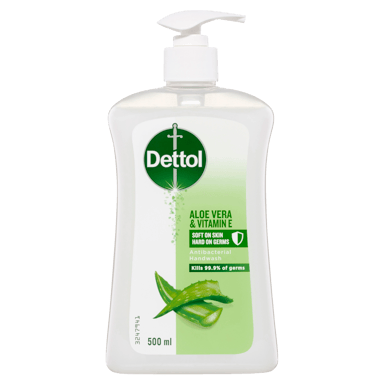 DETTOL SOFT ON SKIN LIQUID HAND WASH ANTIBACTERIAL ALOE VERA 500ML