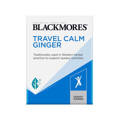 BLACKMORES TRAVEL CALM GINGER 45 TABLETS