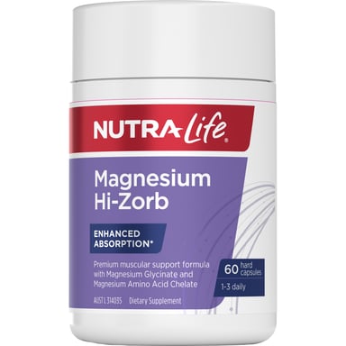 NUTRALIFE MAGNESIUM HI ZORB 60 CAPSULES