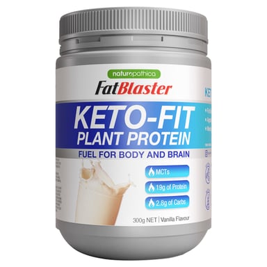 FATBLASTER KETO-FIT PLANT PROTEIN VANILLA POWDER 300G