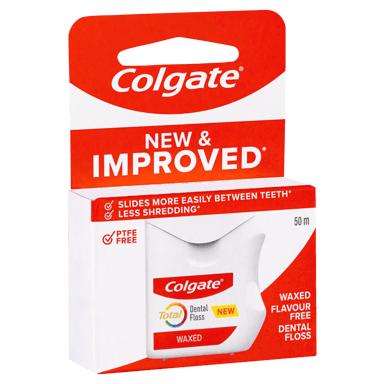 COLGATE DENTAL FLOSS TOTAL DURABLE WAXED 50M