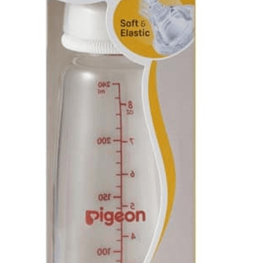 PIGEON BOTTLE SLIM NECK GLASS FLEXIBLE PERISTALTIC 240ML