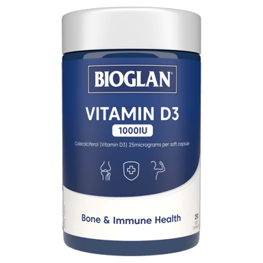 BIOGLAN VITAMIN D3 1000IU 250 CAPSULES