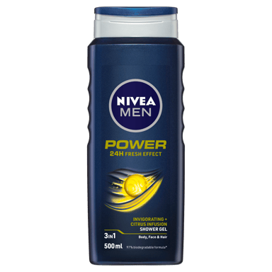 NIVEA MEN SHOWER GEL POWER REFRESH 500ML