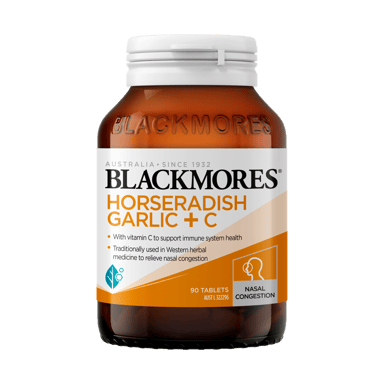BLACKMORES HORSERADISH GARLIC + C 90 TABLETS