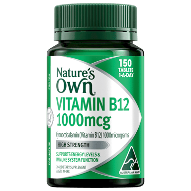 NATURES OWN VITAMIN B12 1000MCG 150 TABLETS