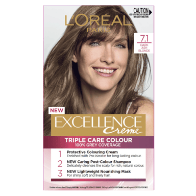 LOREAL EXCELLENCE 7.1 DARK ASH BLONDE