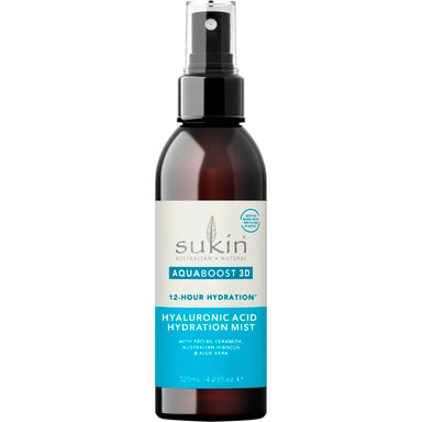 SUKIN AQUABOOST 3D HYALURONIC ACID HYDRATING MIST 125ML