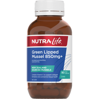 NUTRALIFE GREEN LIPPED MUSSEL 850MG 90 CAPSULES
