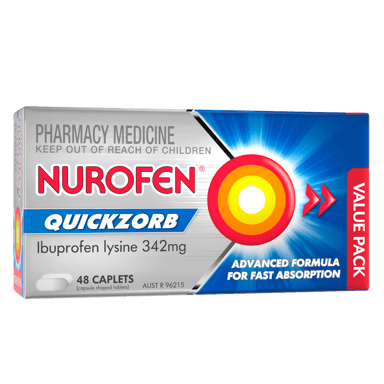NUROFEN 200MG QUICKZORB 48 CAPLETS