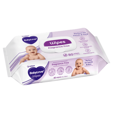 BABYLOVE BABY WIPES EVERDAY 80 PACK