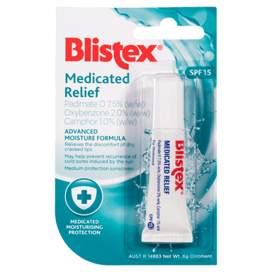 BLISTEX LIP MEDICATED RELIEF TUBE SPF15+ 6G