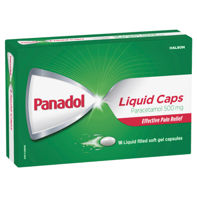 PANADOL 500MG 16 LIQUID CAPSULES