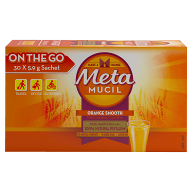 METAMUCIL ORANGE SMOOTH 5.9G SACHETS 30 PACK