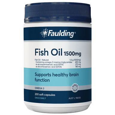 FAULDING FISH OIL 1500MG 200 CAPSULES