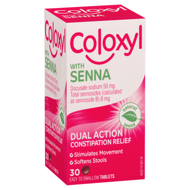 COLOXYL WITH SENNA CONSTIPATION RELIEF 30 TABLETS