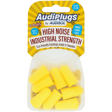 AUDISOL AUDISOL AUDIPLUGS SOFT FOAM HIGH NOISE 1 PAIR